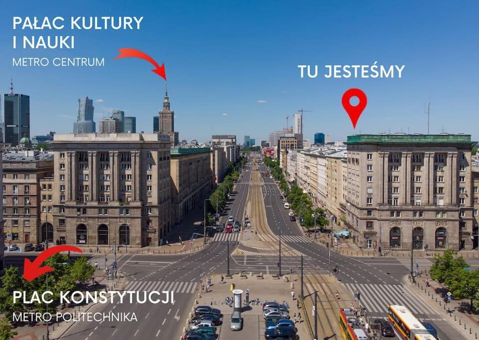 바르샤바 Lux Apartament W Centrum, Plac Konstytucji, Klimatyzacja, Widokowy 아파트 외부 사진